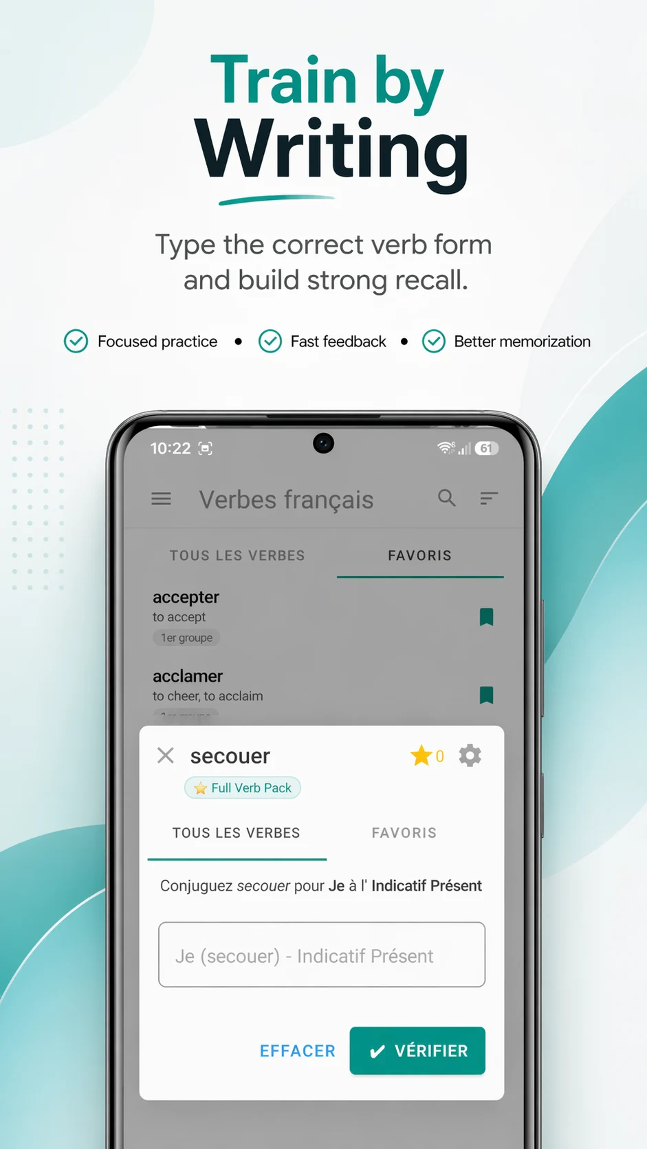 French Verbs - Conjugation screenshot