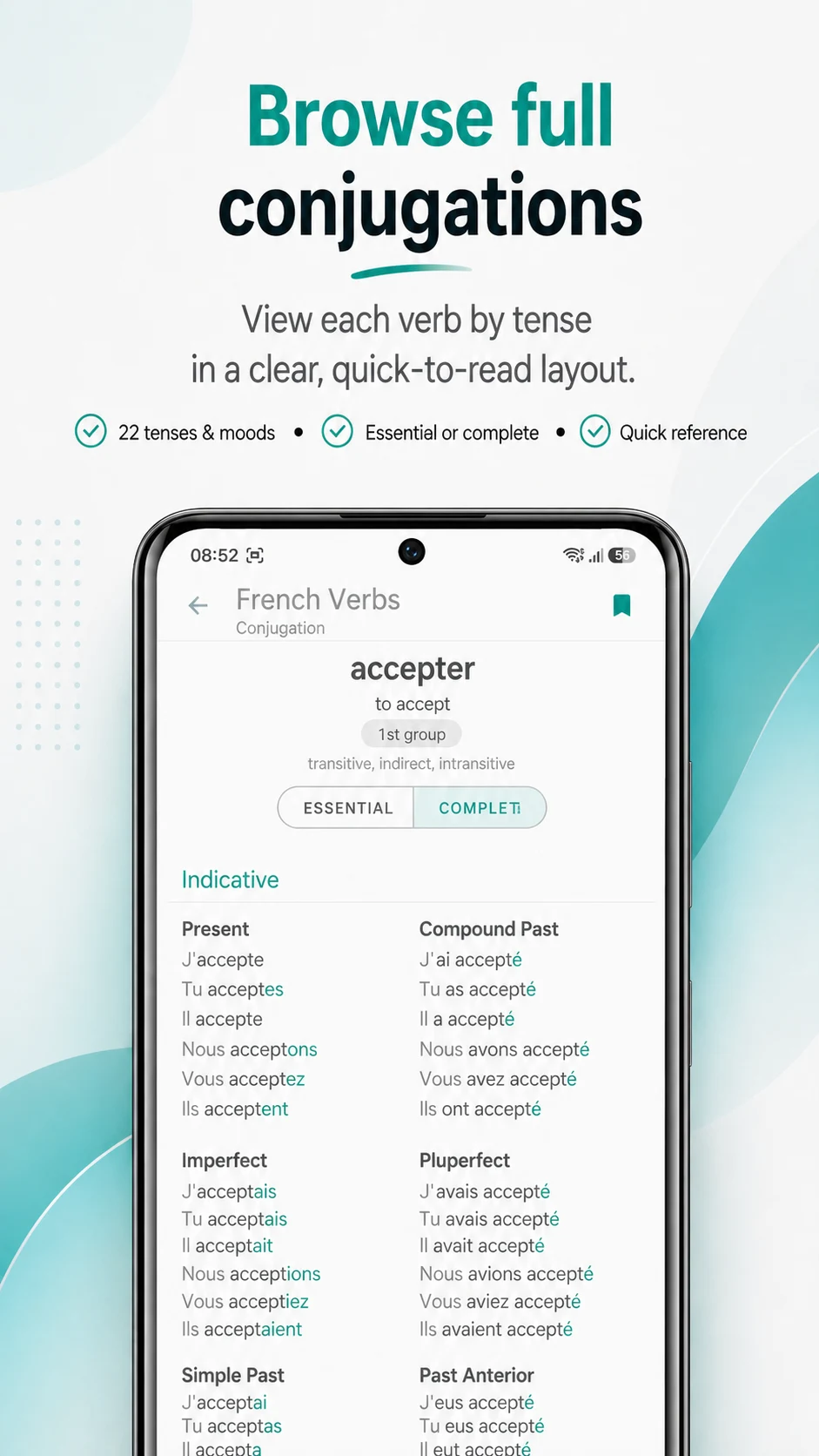 French Verbs - Conjugation screenshot