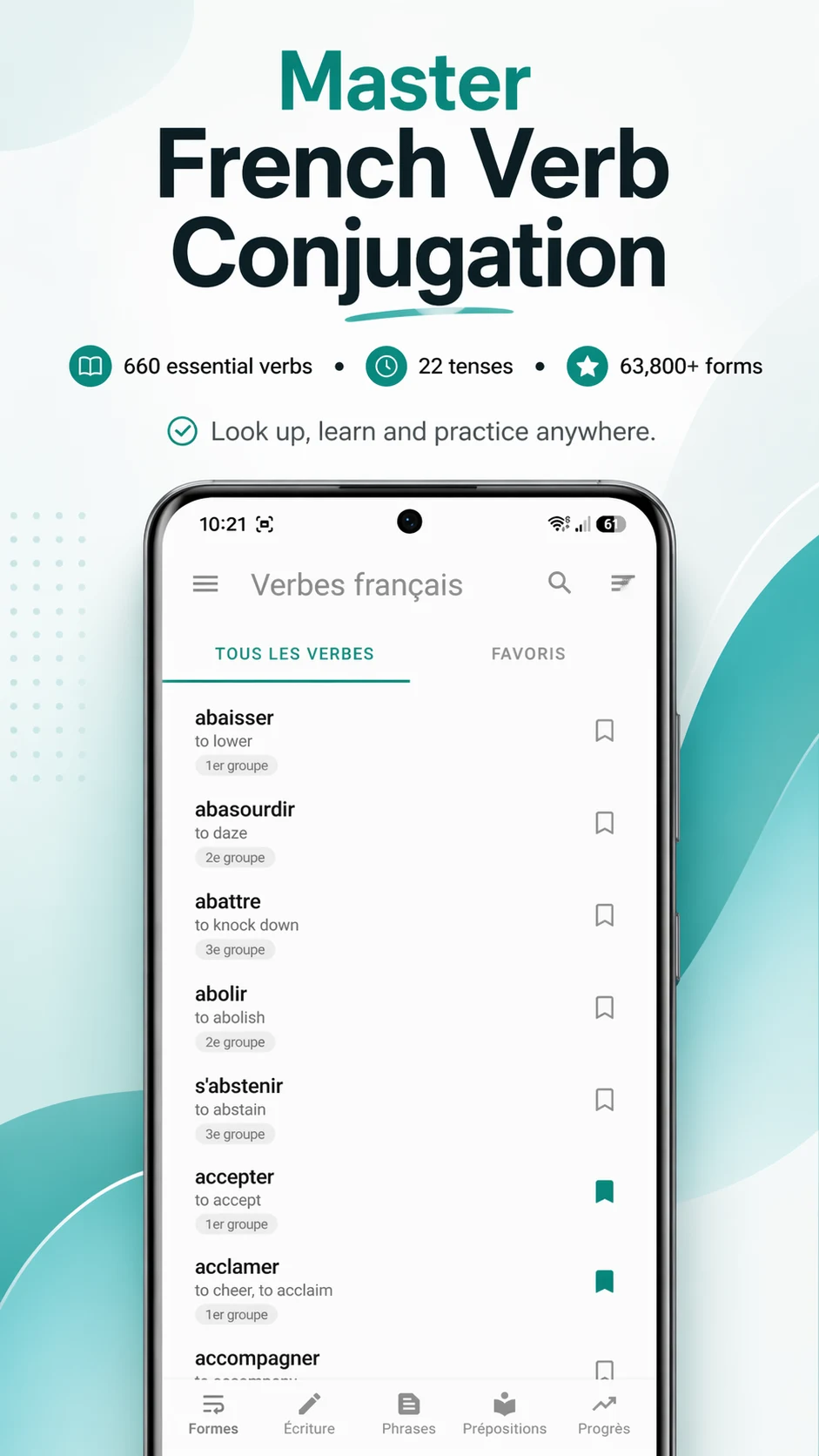 French Verbs - Conjugation screenshot